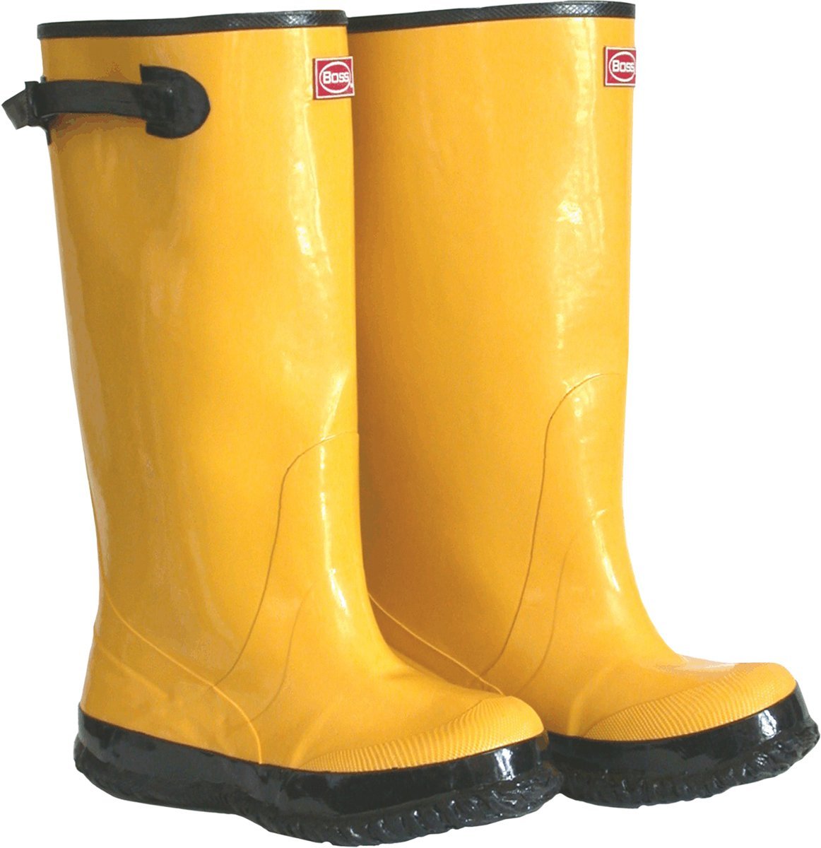 BOSS® Waterproof Yellow Rubber Boots, Size 12, Knee Boots