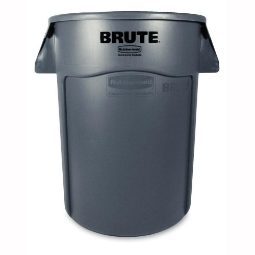 086876183559 -1 Rubbermaid® Commercial Trash Can, Heavy-Duty Round Plastic Waste Containers, 44 Gallon,Gray Color Rubbermaid® Commercial Trash Can, Heavy-Duty Round Plastic Waste Containers, 44 Gallon,Gray Color
