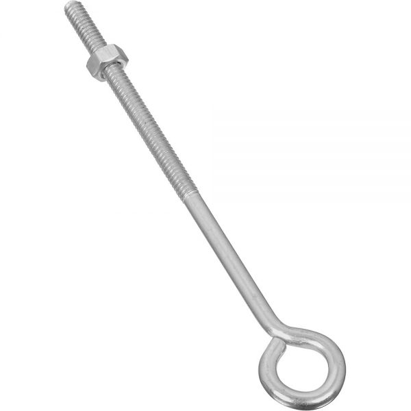 N221-143 038613123359 Eye Bolts, 1/4" x 6" , Zinc plated
