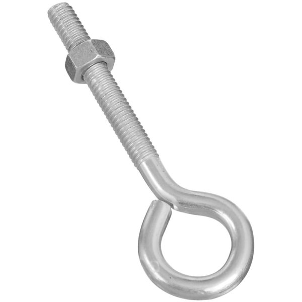 Eye Bolts, 5/16" x 4", Zinc plated