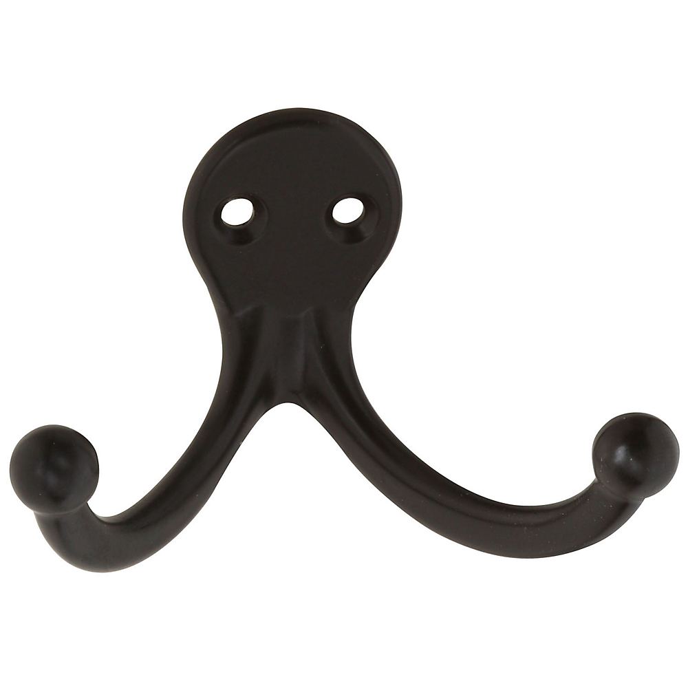 Double Prong Robe Hook, Oil Rubbed Bronze