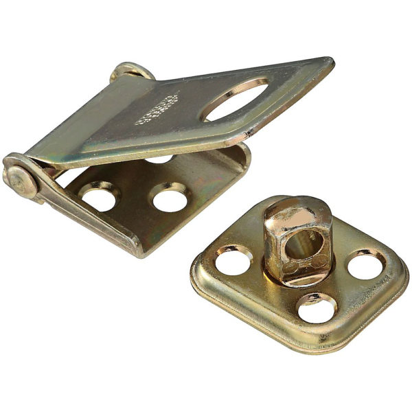 Rotating Post Hasp, 2-1/2", Satin Brass Tone