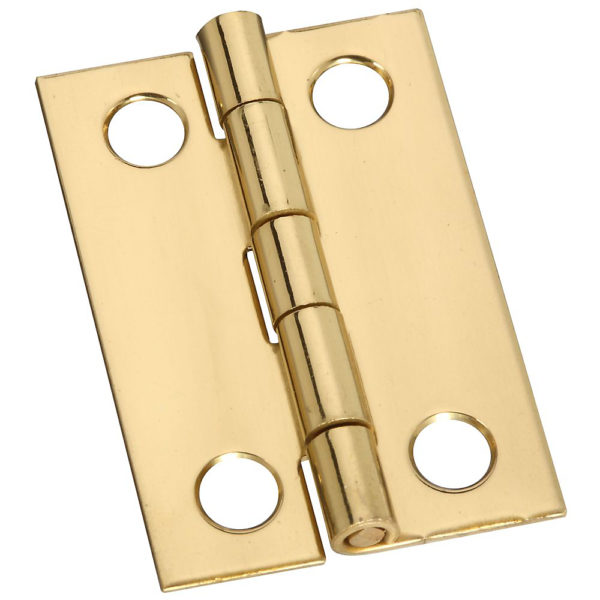 Middle Hinge, 1-1/2", Bright Brass