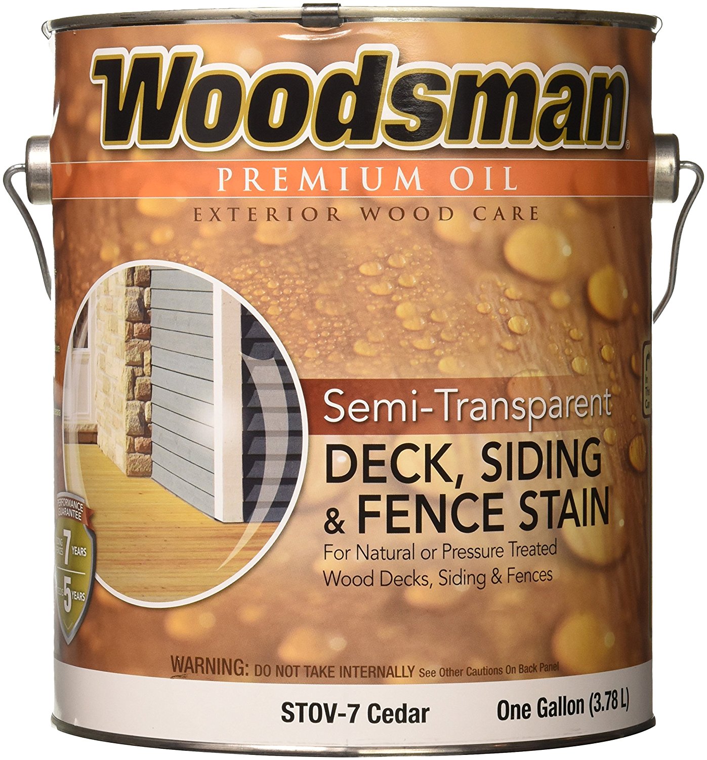 Woodsman® Premium Wood Stain, Semi-Transparent Finish, Oil Based Stain ...